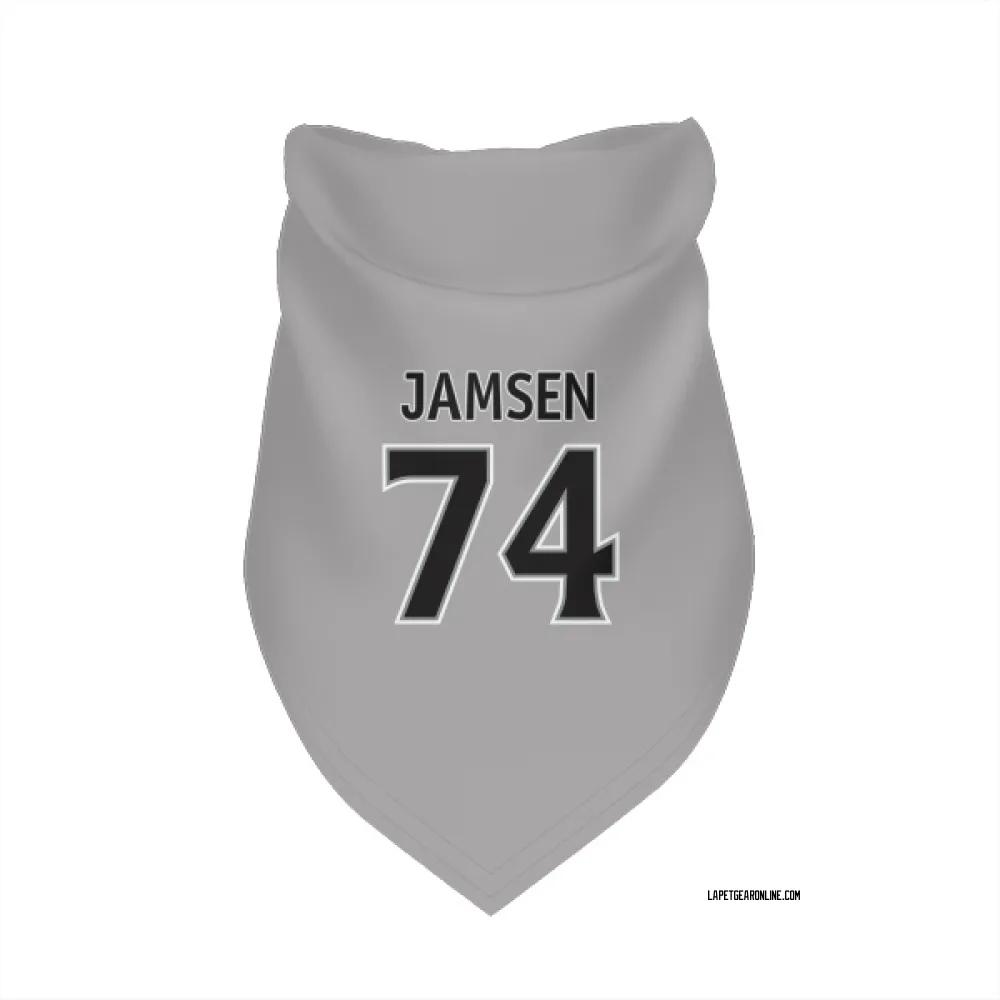 Los Angeles Kings Aatu Jamsen Gray Pet Bandana for Dog & Cat
