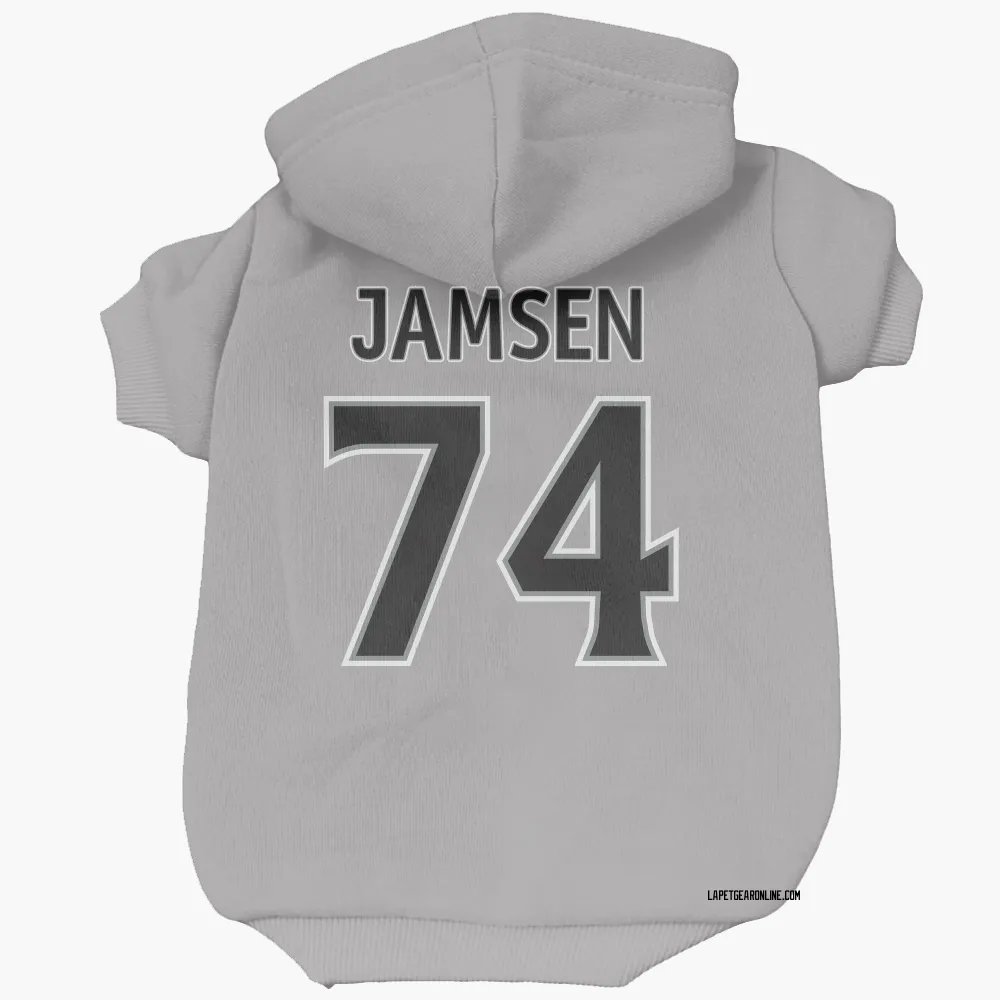 Los Angeles Kings Aatu Jamsen Gray Pet Hoodie for Dog & Cat