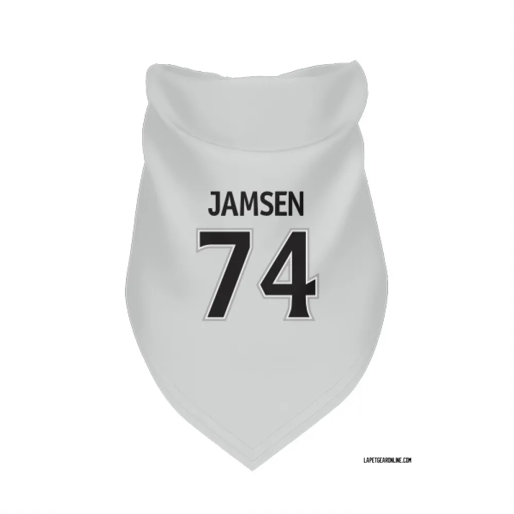 Los Angeles Kings Aatu Jamsen White Pet Bandana for Dog & Cat