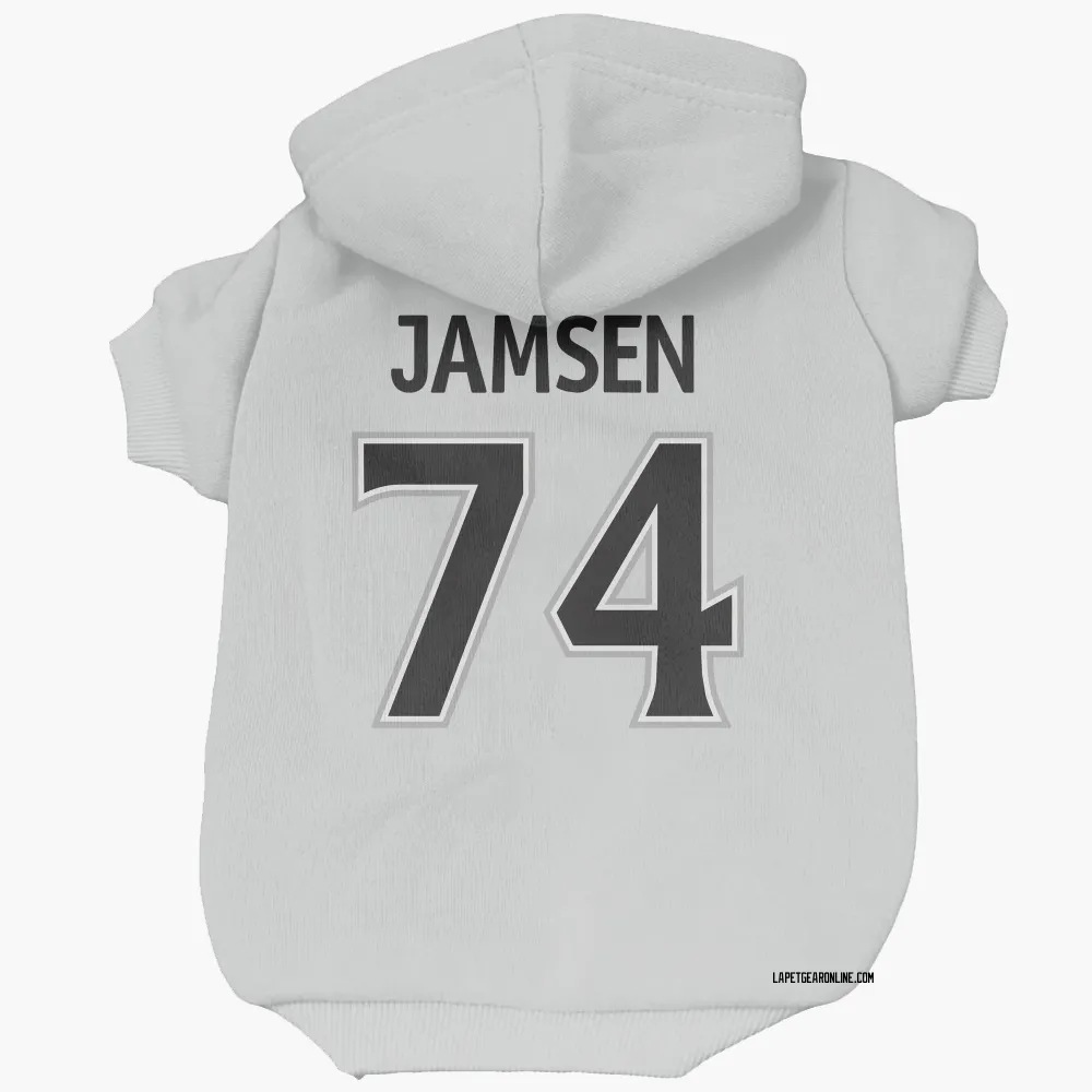 Los Angeles Kings Aatu Jamsen White Pet Hoodie for Dog & Cat