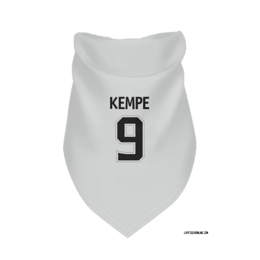 Los Angeles Kings Adrian Kempe White Pet Bandana for Dog & Cat