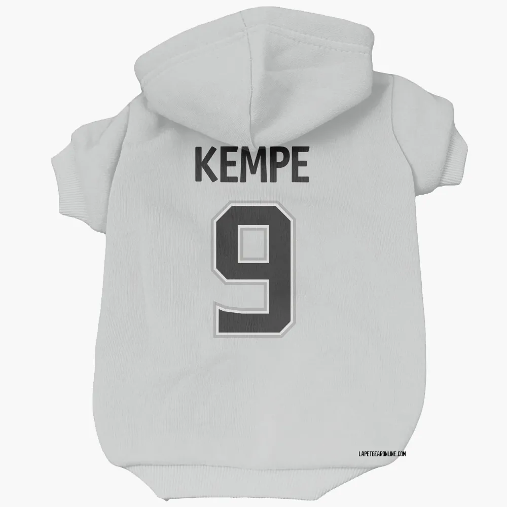 Los Angeles Kings Adrian Kempe White Pet Hoodie for Dog & Cat