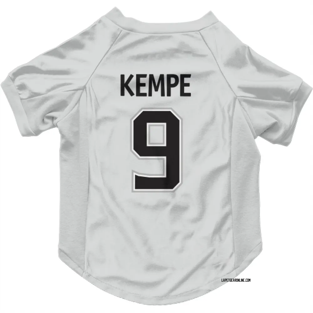 Los Angeles Kings Adrian Kempe White Pet Jersey for Dog & Cat