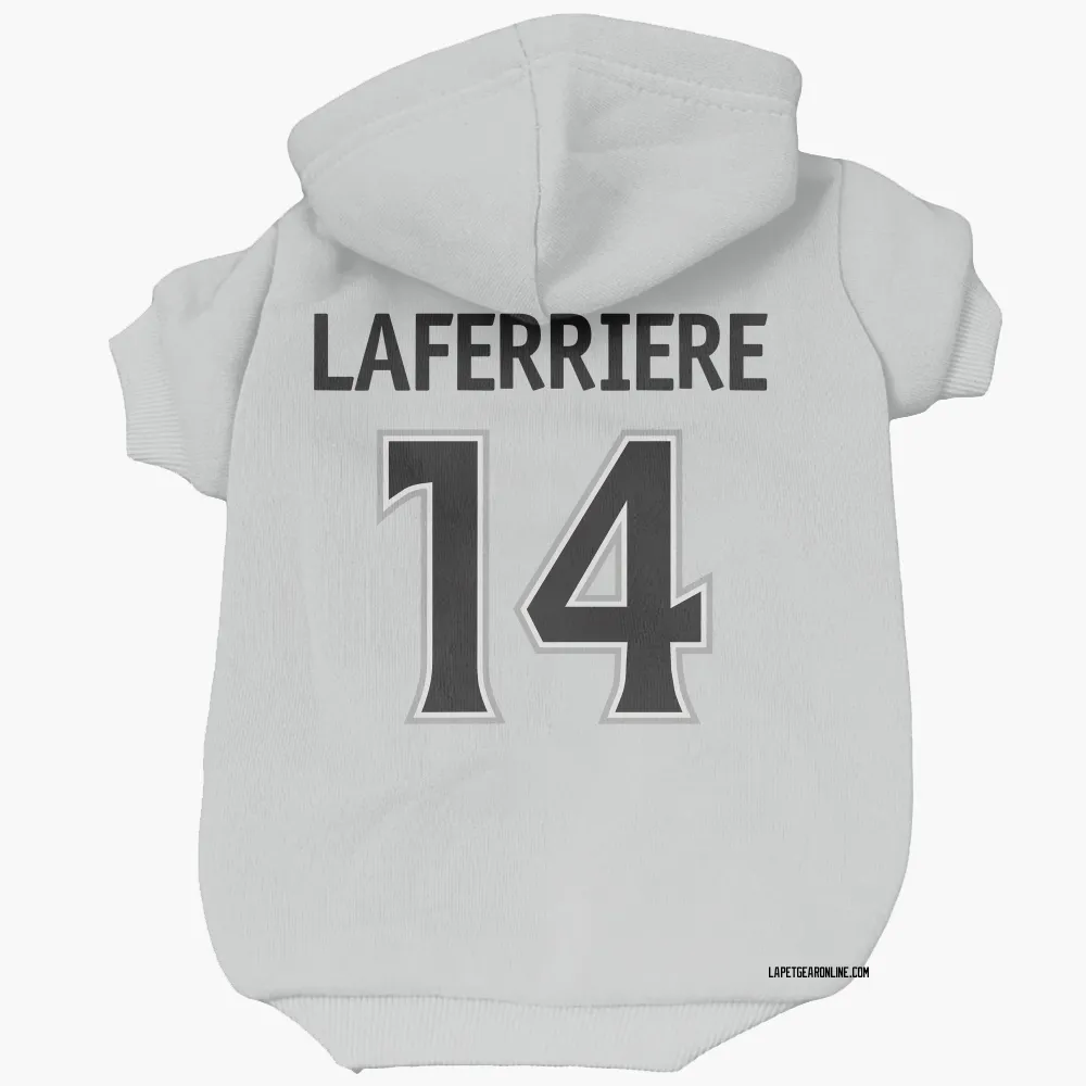Los Angeles Kings Alex Laferriere White Pet Hoodie for Dog & Cat
