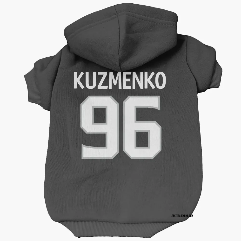 Los Angeles Kings Andrei Kuzmenko Black Pet Hoodie for Dog & Cat