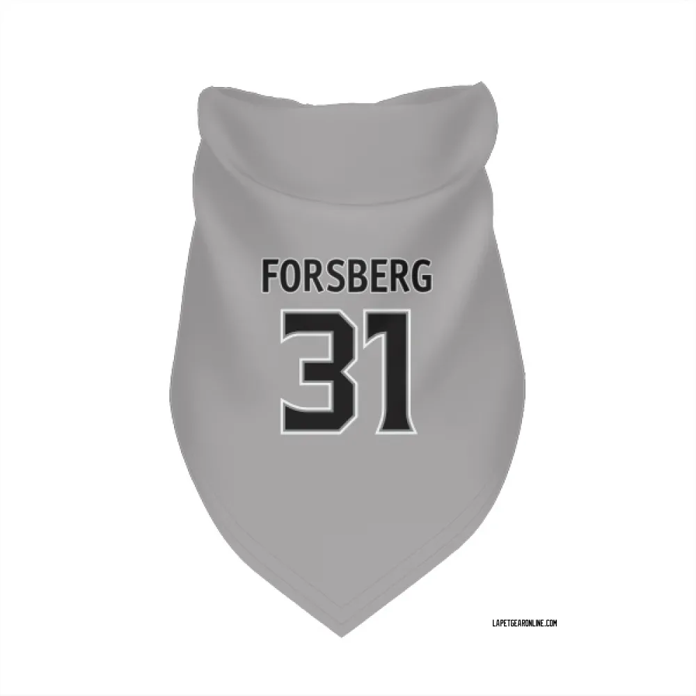 Los Angeles Kings Anton Forsberg Gray Pet Bandana for Dog & Cat