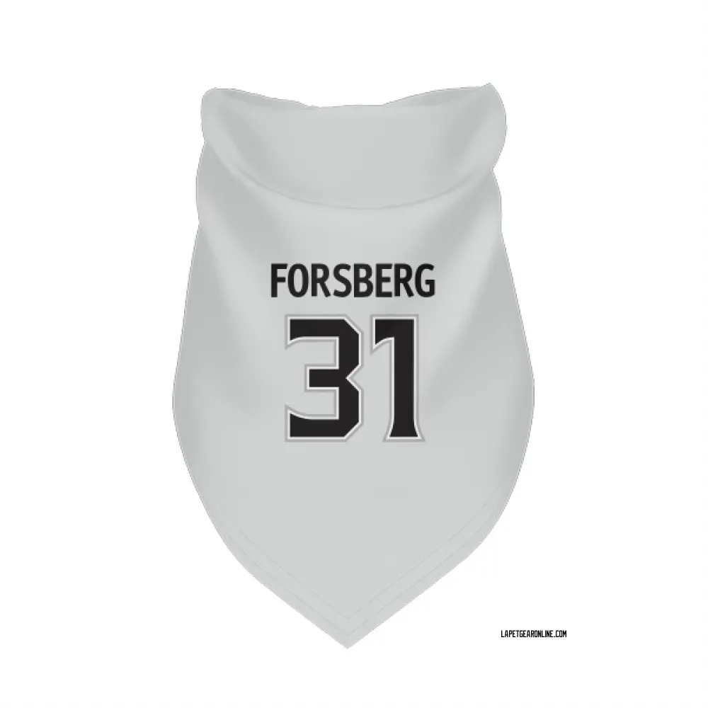 Los Angeles Kings Anton Forsberg White Pet Bandana for Dog & Cat