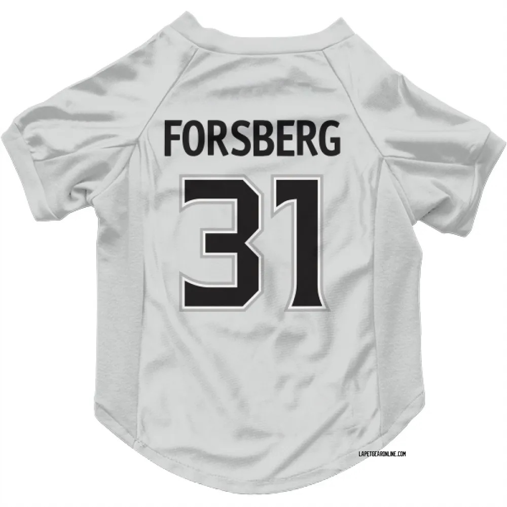 Los Angeles Kings Anton Forsberg White Pet Jersey for Dog & Cat