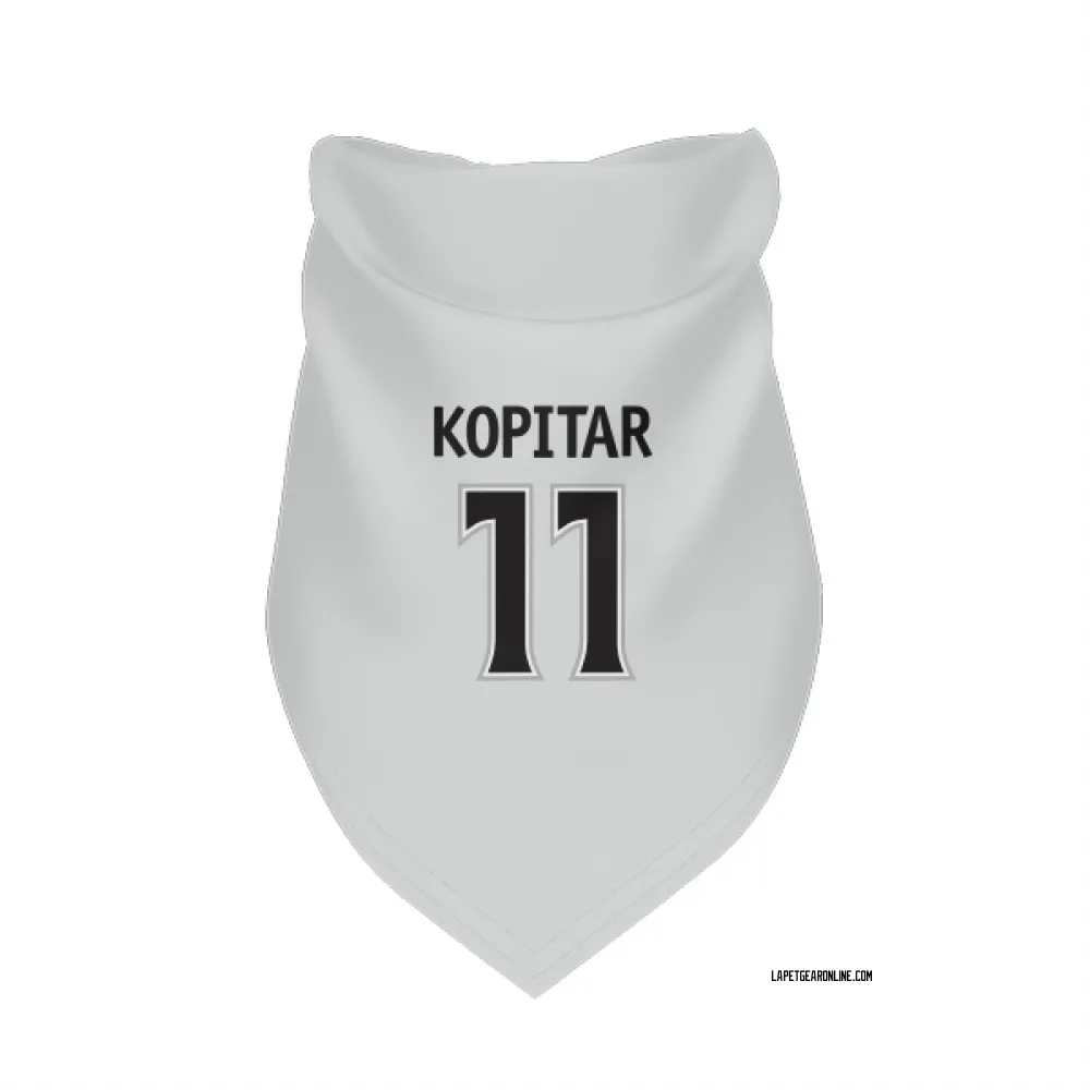 Los Angeles Kings Anze Kopitar White Pet Bandana for Dog & Cat
