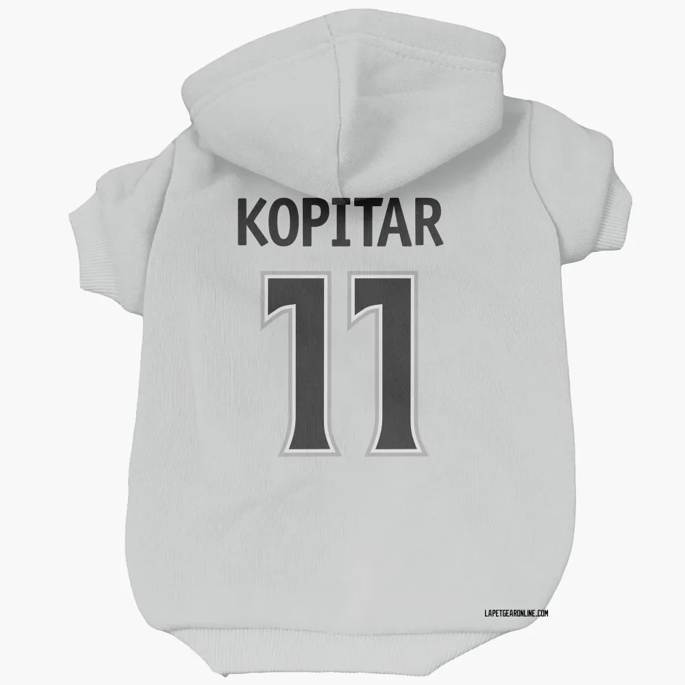 Los Angeles Kings Anze Kopitar White Pet Hoodie for Dog & Cat