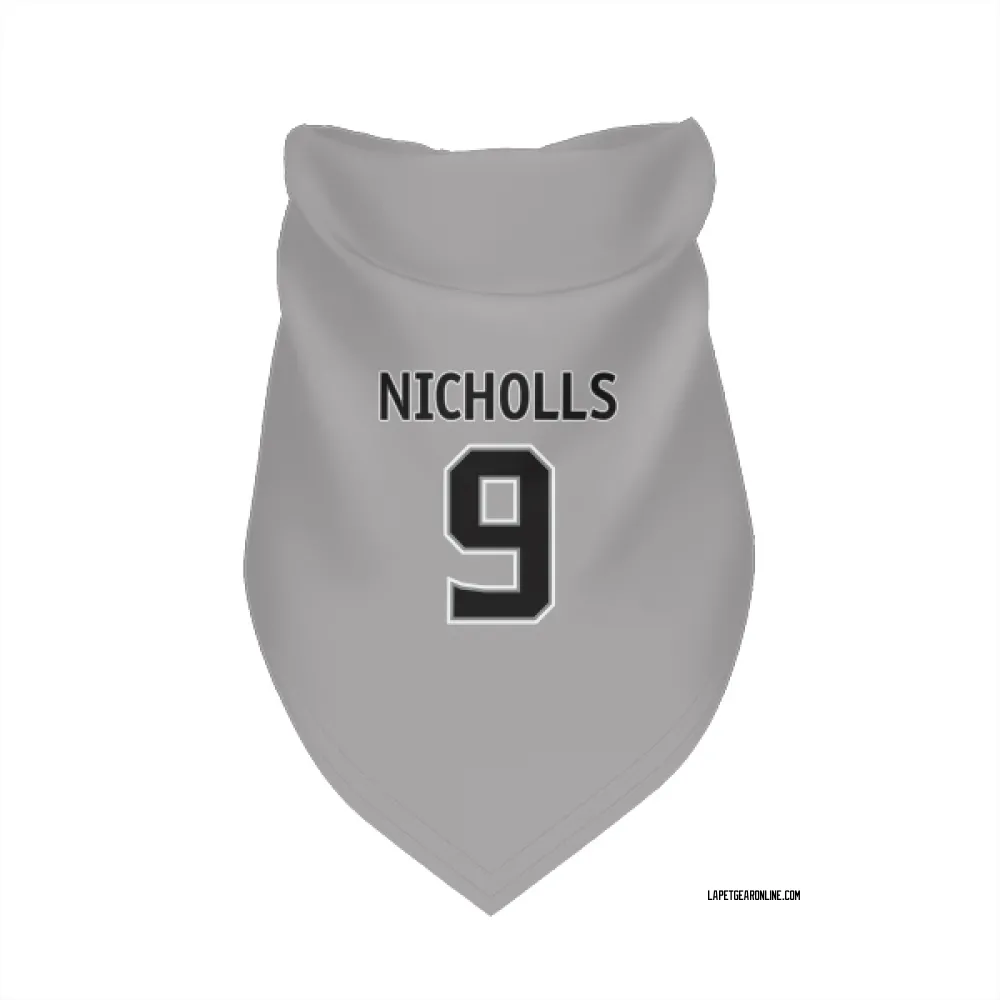 Los Angeles Kings Bernie Nicholls Gray Pet Bandana for Dog & Cat