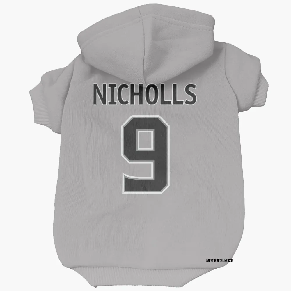 Los Angeles Kings Bernie Nicholls Gray Pet Hoodie for Dog & Cat
