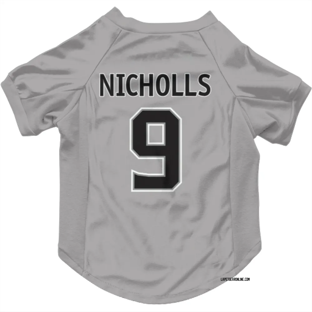 Los Angeles Kings Bernie Nicholls Gray Pet Jersey for Dog & Cat
