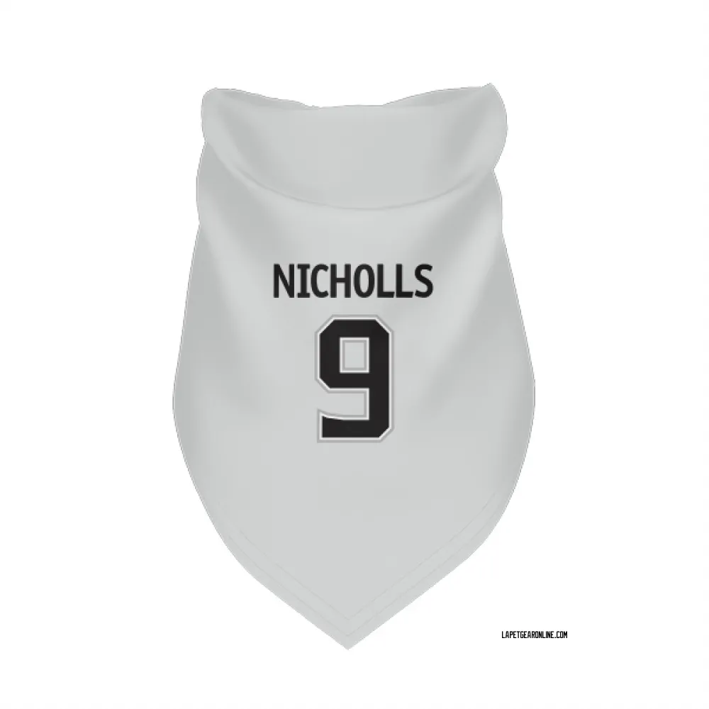 Los Angeles Kings Bernie Nicholls White Pet Bandana for Dog & Cat