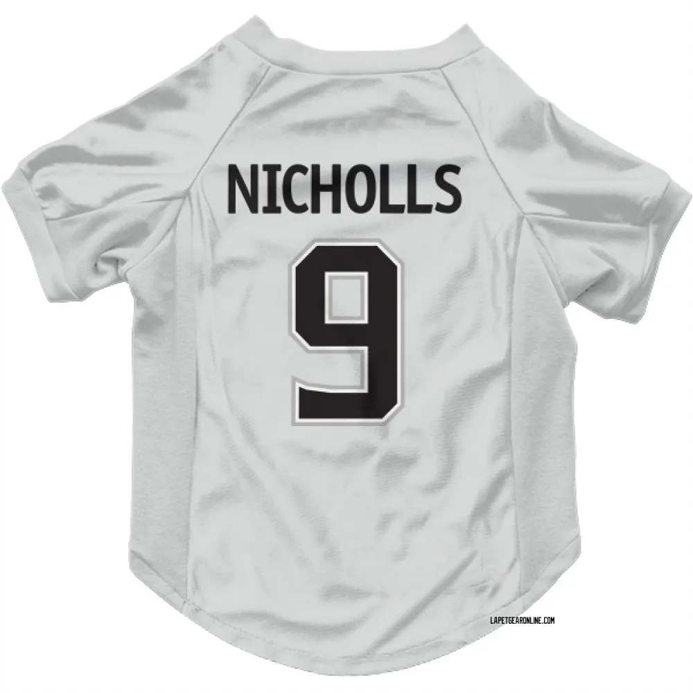 Los Angeles Kings Bernie Nicholls White Pet Jersey for Dog & Cat