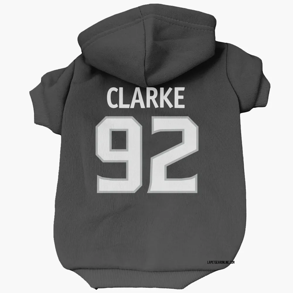 Los Angeles Kings Brandt Clarke Black Pet Hoodie for Dog & Cat