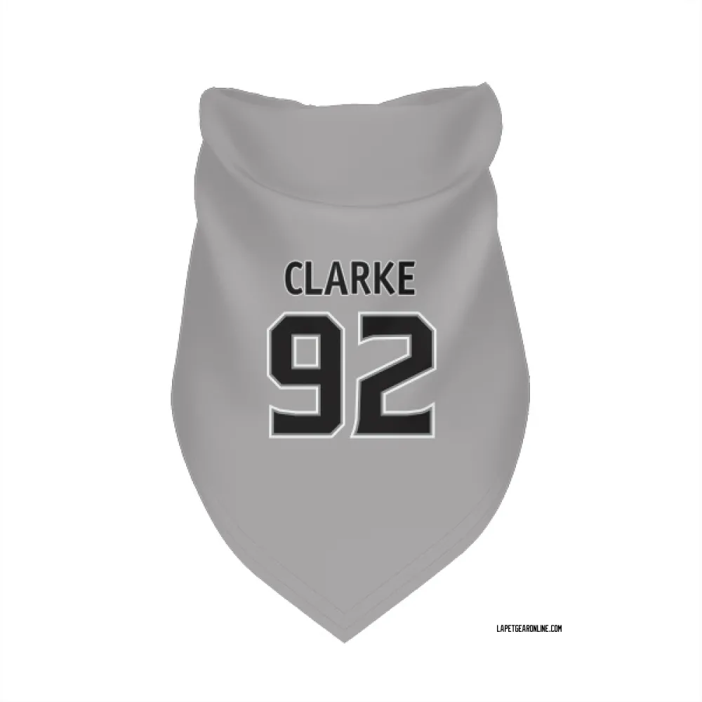 Los Angeles Kings Brandt Clarke Gray Pet Bandana for Dog & Cat