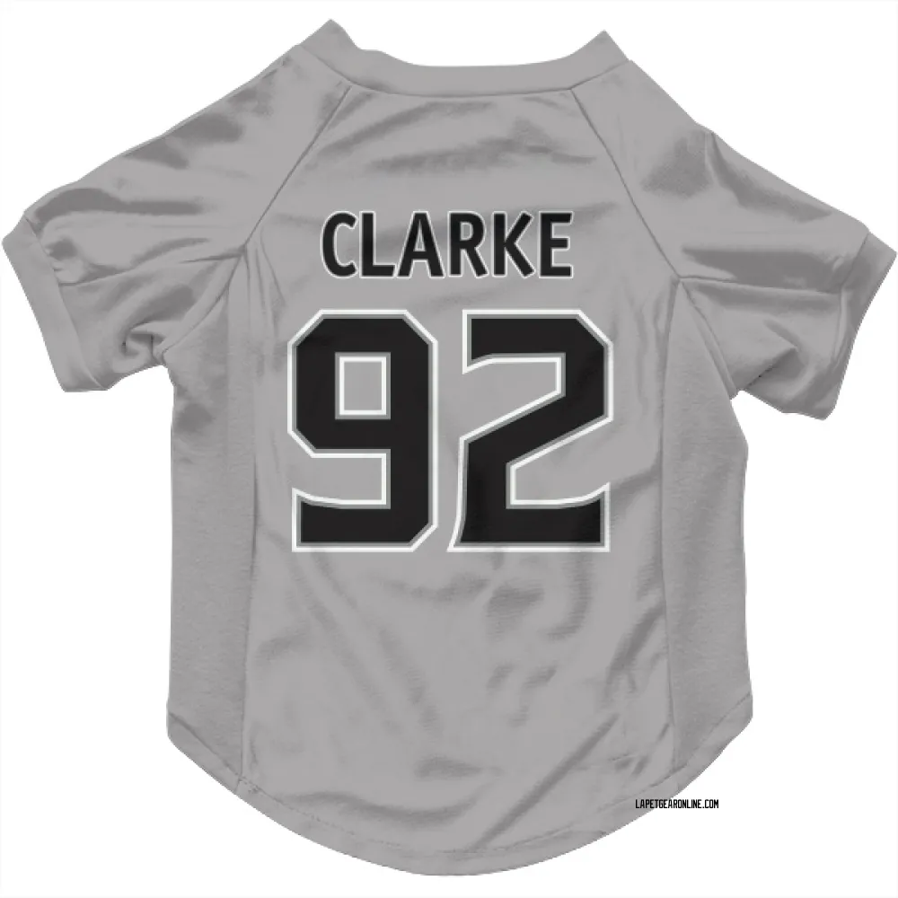 Los Angeles Kings Brandt Clarke Gray Pet Jersey for Dog & Cat