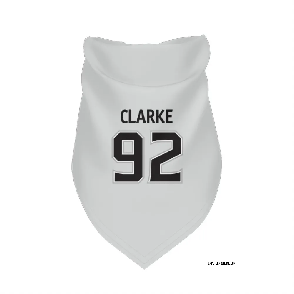 Los Angeles Kings Brandt Clarke White Pet Bandana for Dog & Cat