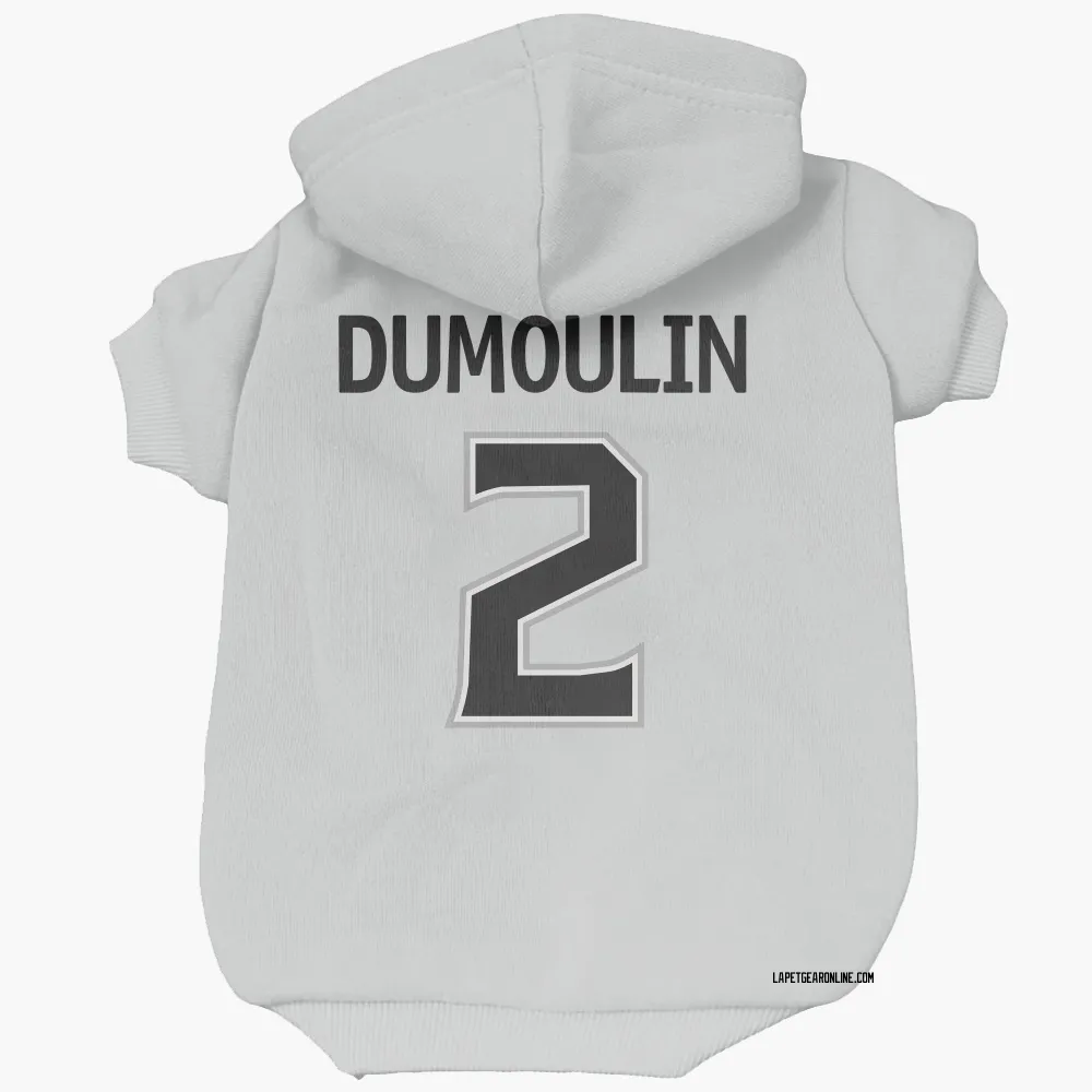 Los Angeles Kings Brian Dumoulin White Pet Hoodie for Dog & Cat