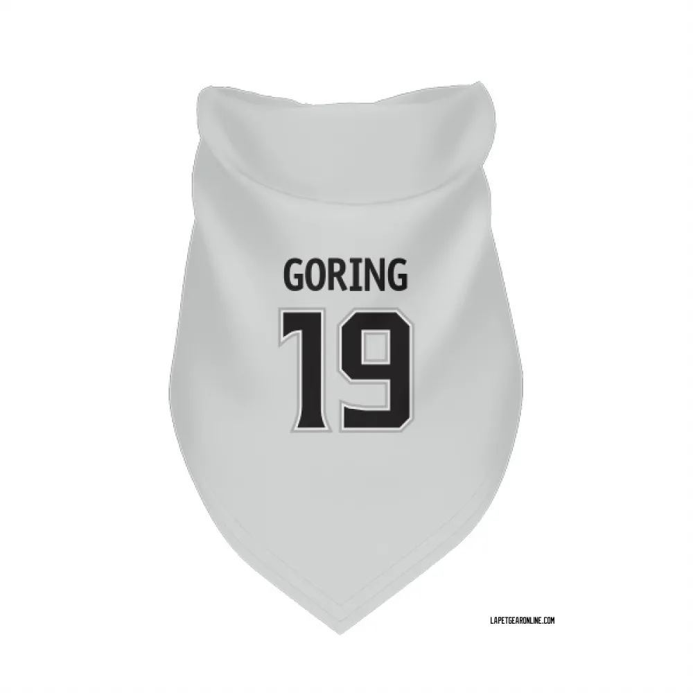 Los Angeles Kings Butch Goring White Pet Bandana for Dog & Cat