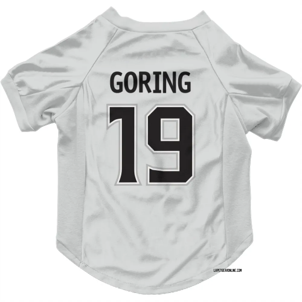 Los Angeles Kings Butch Goring White Pet Jersey for Dog & Cat