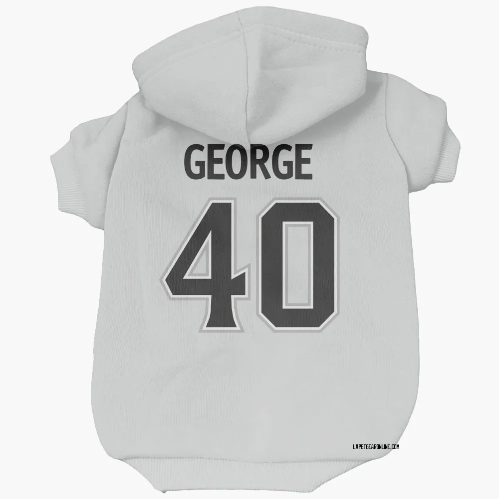 Los Angeles Kings Carter George White Pet Hoodie for Dog & Cat