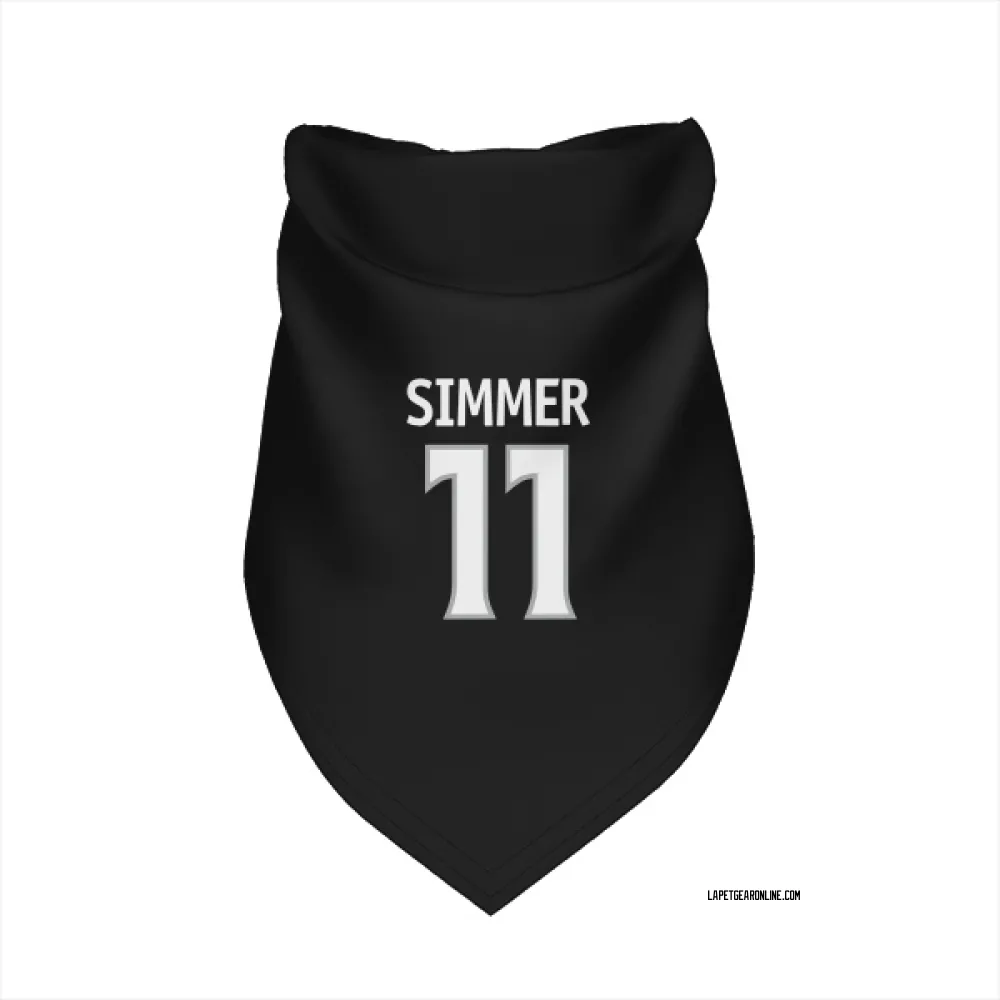 Los Angeles Kings Charlie Simmer Black Pet Bandana for Dog & Cat