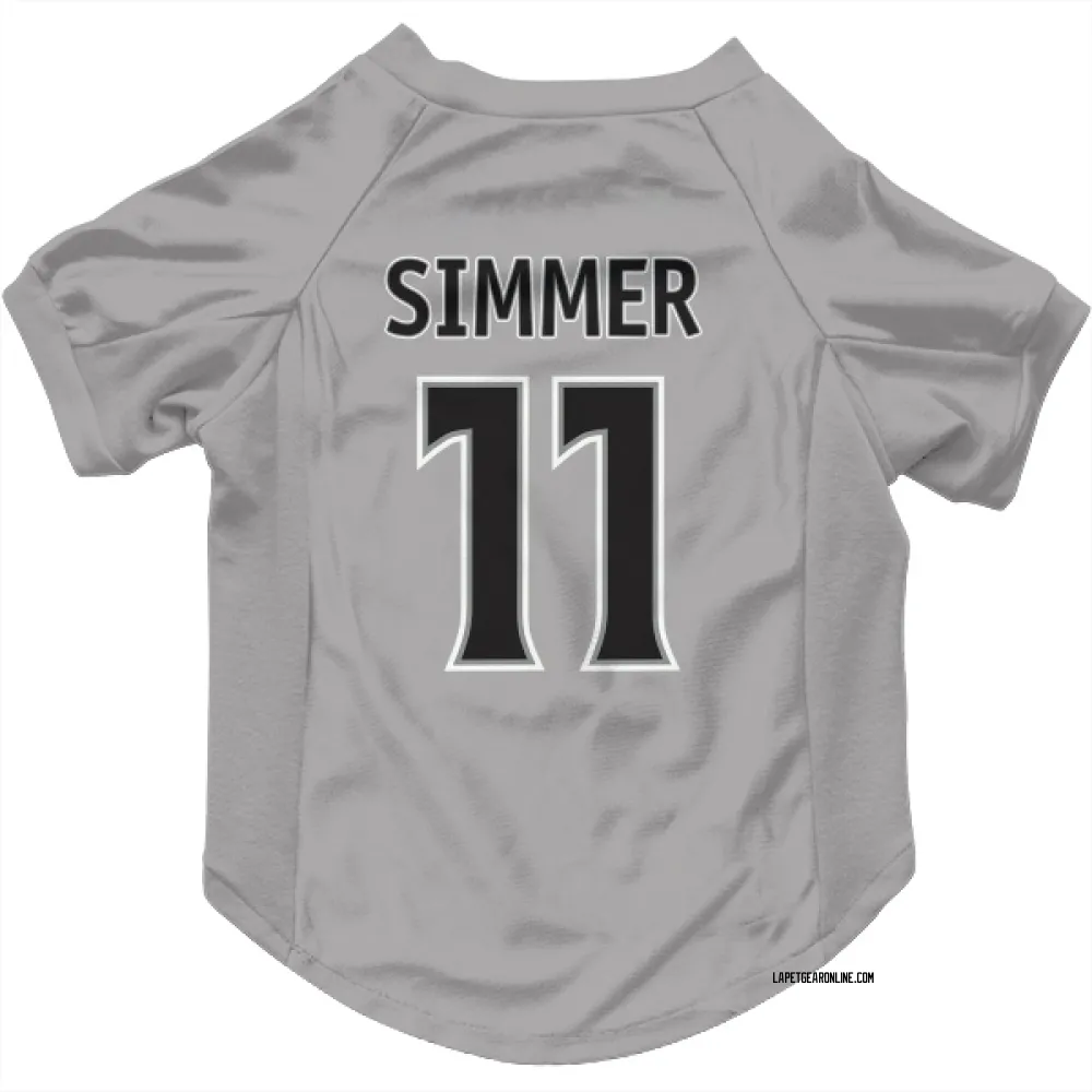 Los Angeles Kings Charlie Simmer Gray Pet Jersey for Dog & Cat