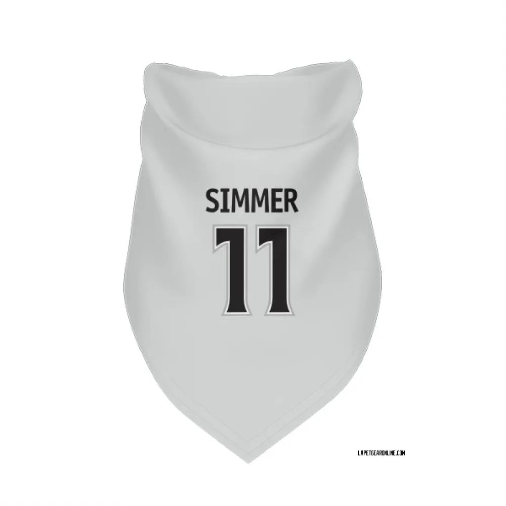 Los Angeles Kings Charlie Simmer White Pet Bandana for Dog & Cat