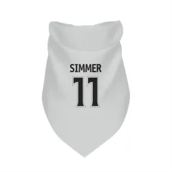 Los Angeles Kings Charlie Simmer White Pet Bandana for Dog & Cat