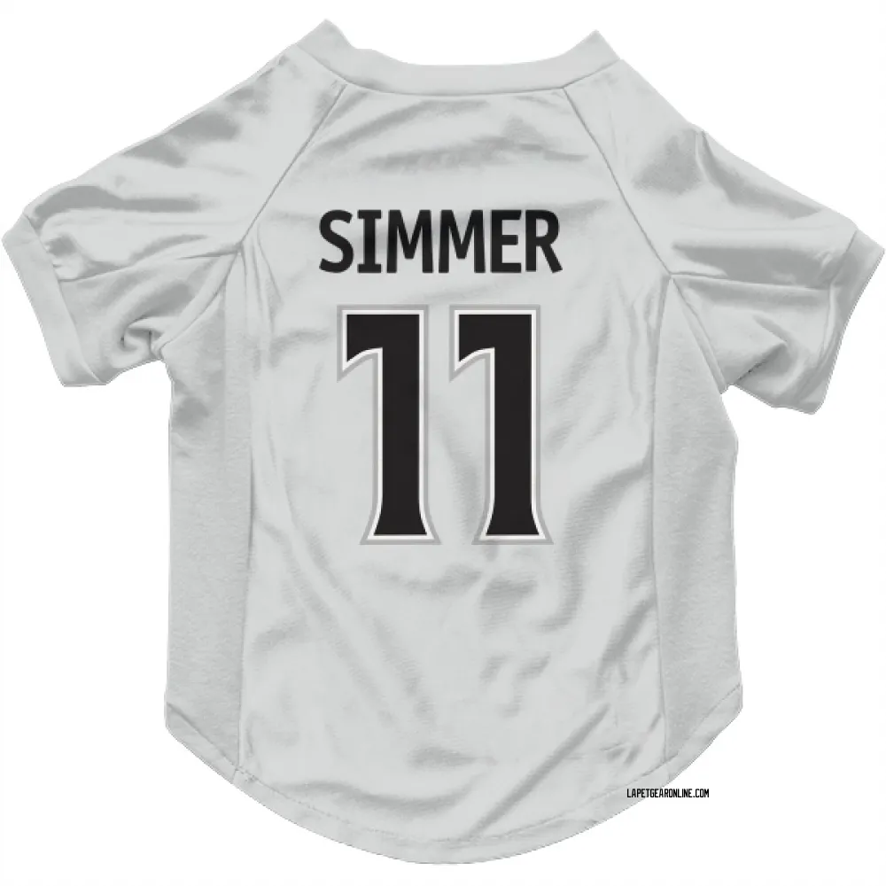 Los Angeles Kings Charlie Simmer White Pet Jersey for Dog & Cat