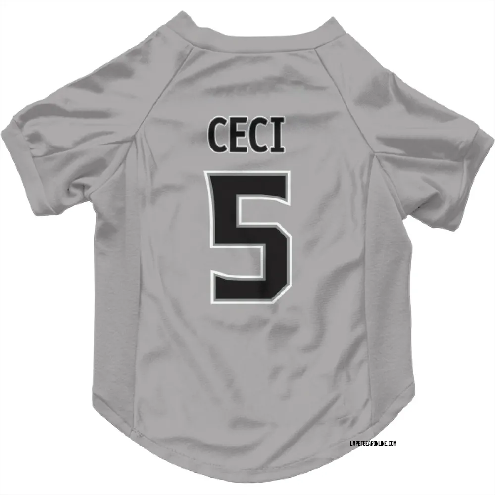 Los Angeles Kings Cody Ceci Gray Pet Jersey for Dog & Cat