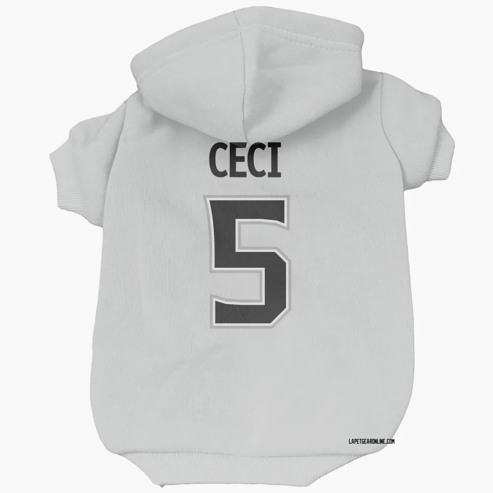 Los Angeles Kings Cody Ceci White Pet Hoodie for Dog & Cat