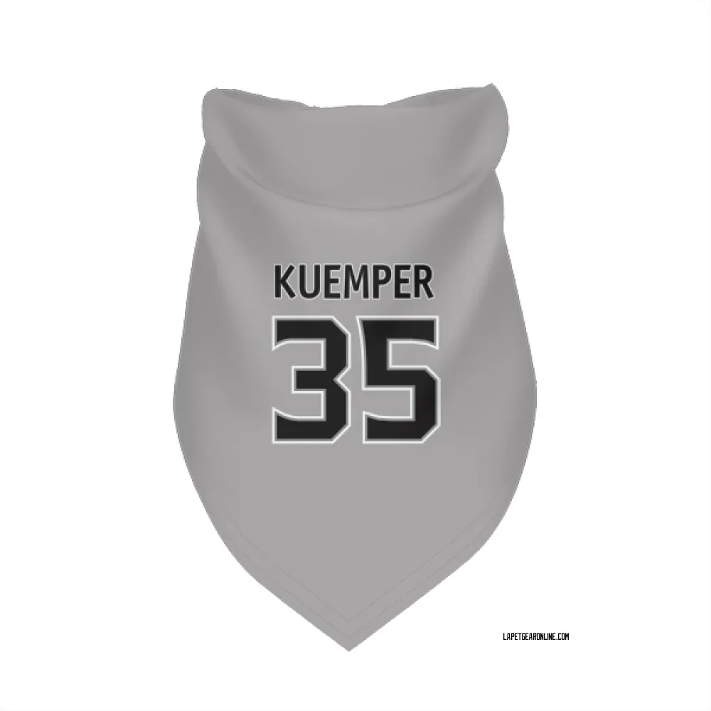 Los Angeles Kings Darcy Kuemper Gray Pet Bandana for Dog & Cat