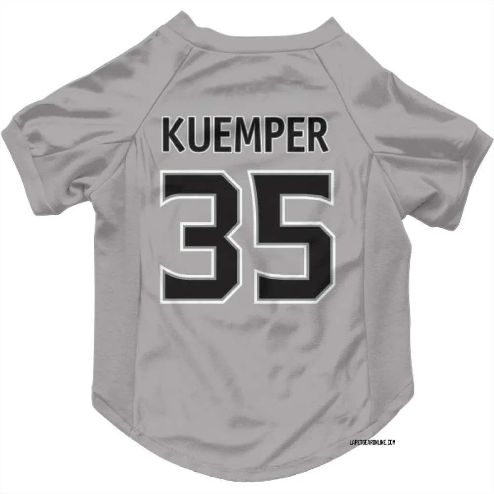 Los Angeles Kings Darcy Kuemper Gray Pet Jersey for Dog & Cat