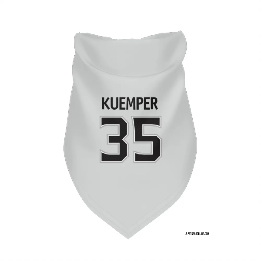 Los Angeles Kings Darcy Kuemper White Pet Bandana for Dog & Cat