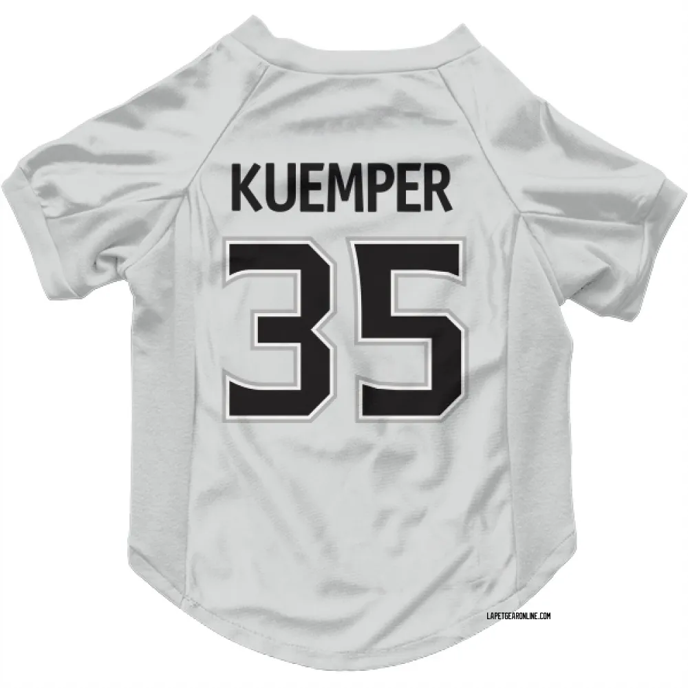 Los Angeles Kings Darcy Kuemper White Pet Jersey for Dog & Cat