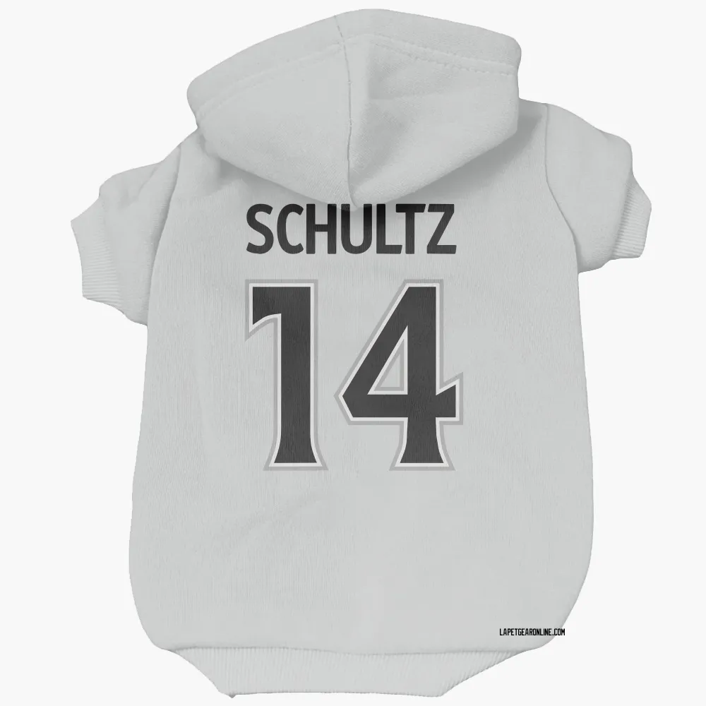 Los Angeles Kings Dave Schultz White Pet Hoodie for Dog & Cat