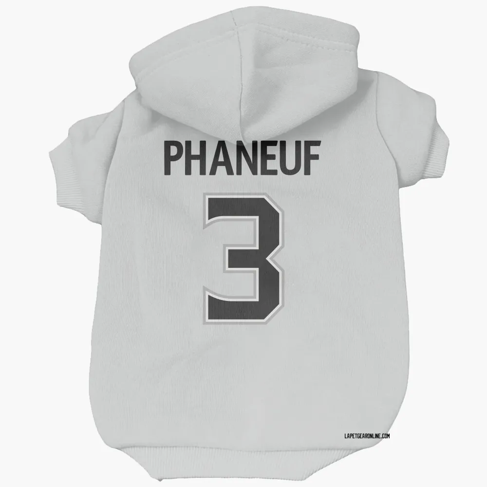 Los Angeles Kings Dion Phaneuf White Pet Hoodie for Dog & Cat