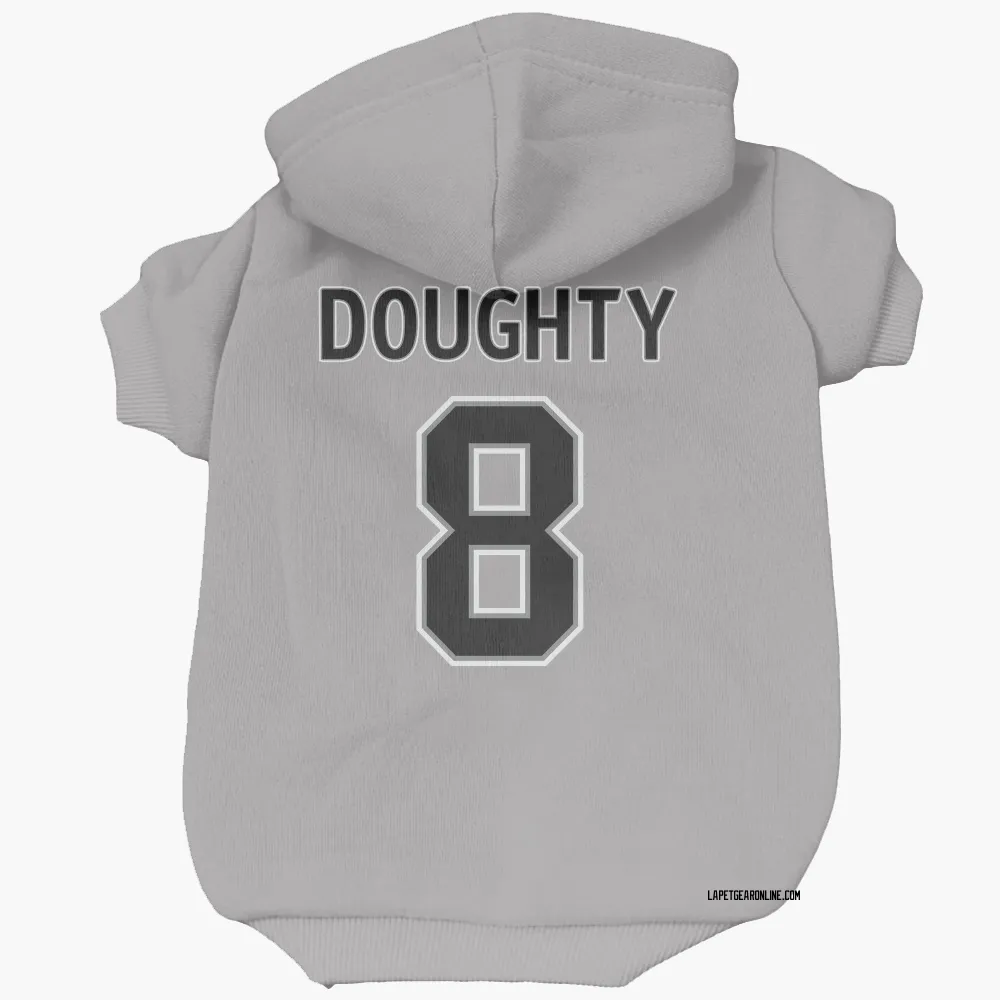Los Angeles Kings Drew Doughty Gray Pet Hoodie for Dog & Cat