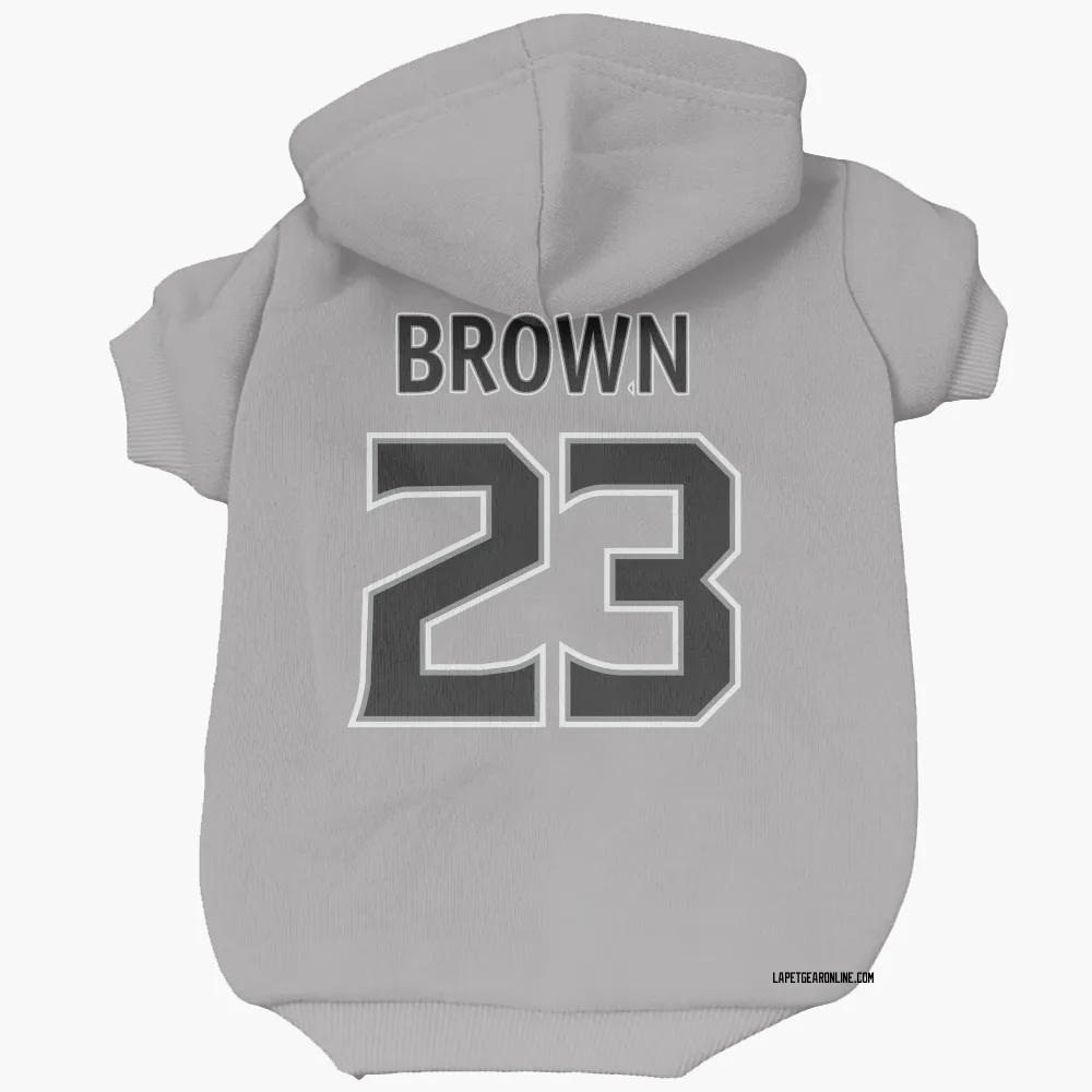 Los Angeles Kings Dustin Brown Gray Pet Hoodie for Dog & Cat