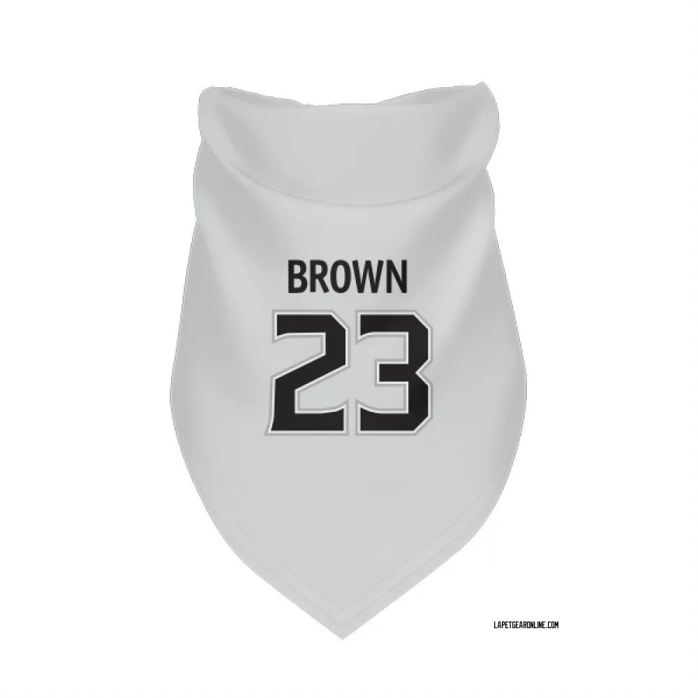 Los Angeles Kings Dustin Brown White Pet Bandana for Dog & Cat