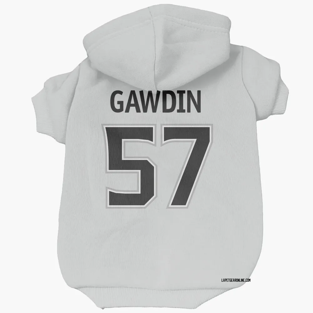 Los Angeles Kings Glenn Gawdin White Pet Hoodie for Dog & Cat