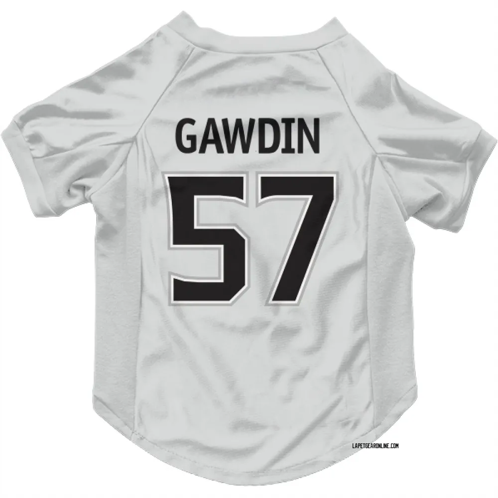 Los Angeles Kings Glenn Gawdin White Pet Jersey for Dog & Cat