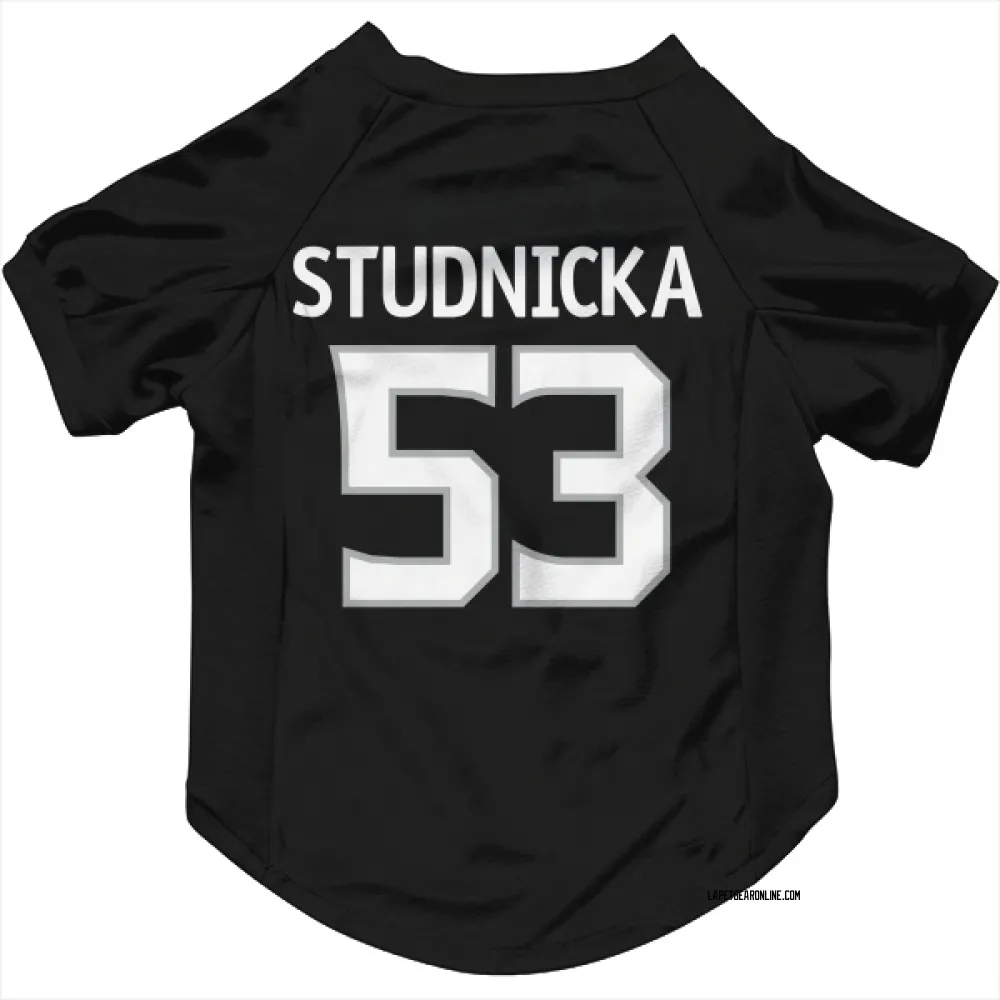 Los Angeles Kings Jack Studnicka Black Pet Jersey for Dog & Cat