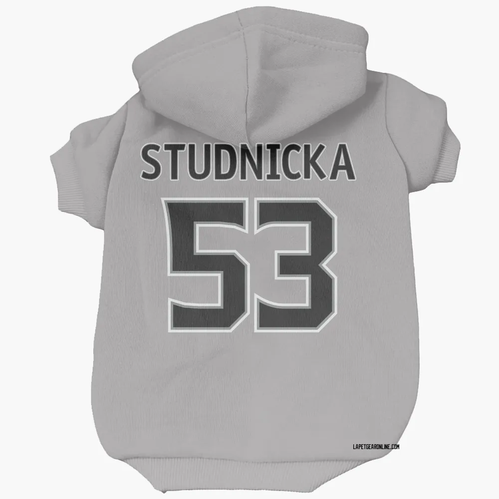 Los Angeles Kings Jack Studnicka Gray Pet Hoodie for Dog & Cat
