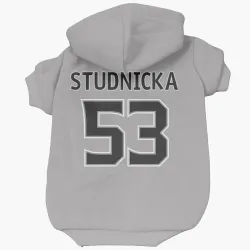 Los Angeles Kings Jack Studnicka Gray Pet Hoodie for Dog & Cat