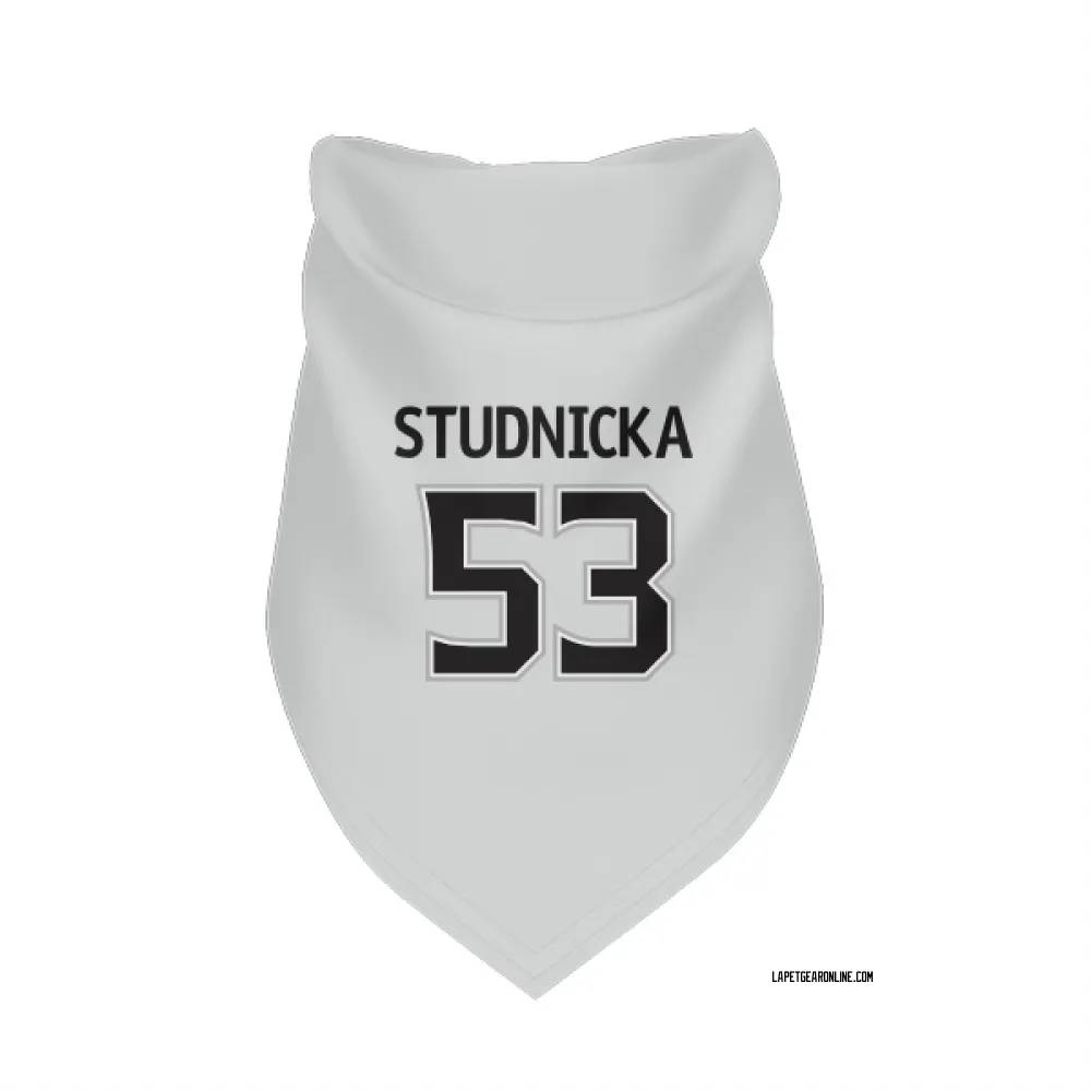 Los Angeles Kings Jack Studnicka White Pet Bandana for Dog & Cat