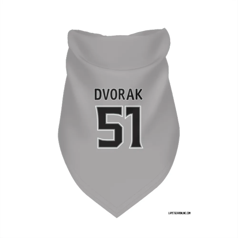 Los Angeles Kings Jakub Dvorak Gray Pet Bandana for Dog & Cat
